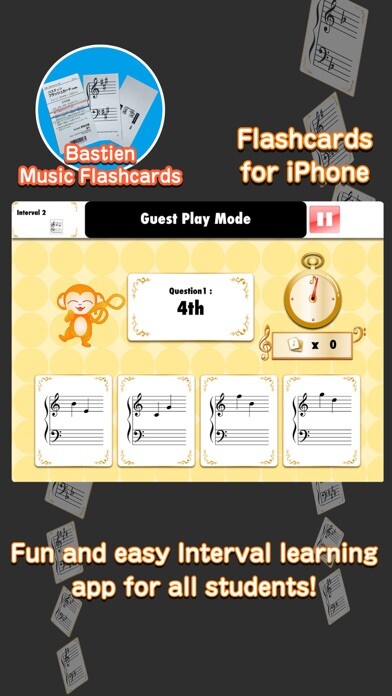 Emulate iPhone app Bastien [Interval] Flashcards using MyAndroid